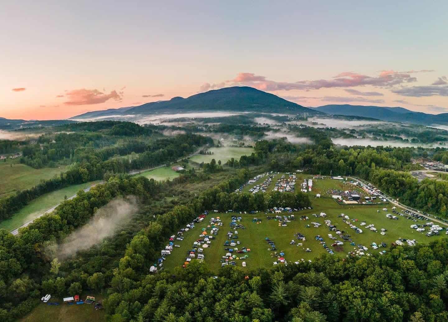 Green Mountain Bluegrass and Roots Festival - Aerial View