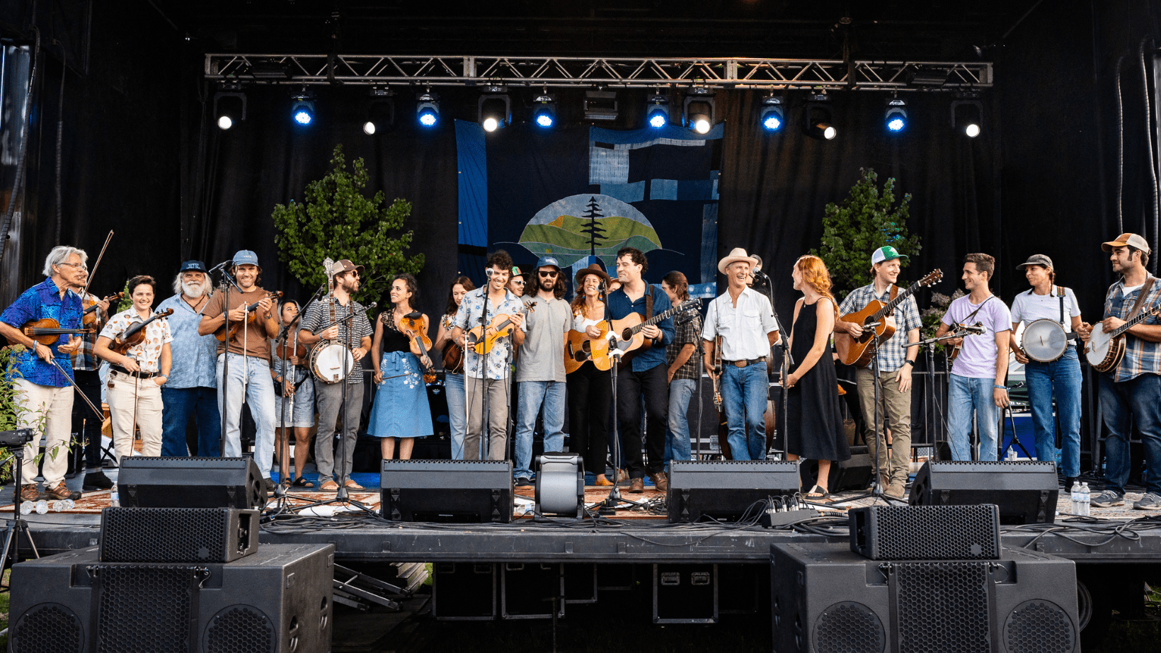 Green Mountain Bluegrass and Roots Festival - Musicians on Stage