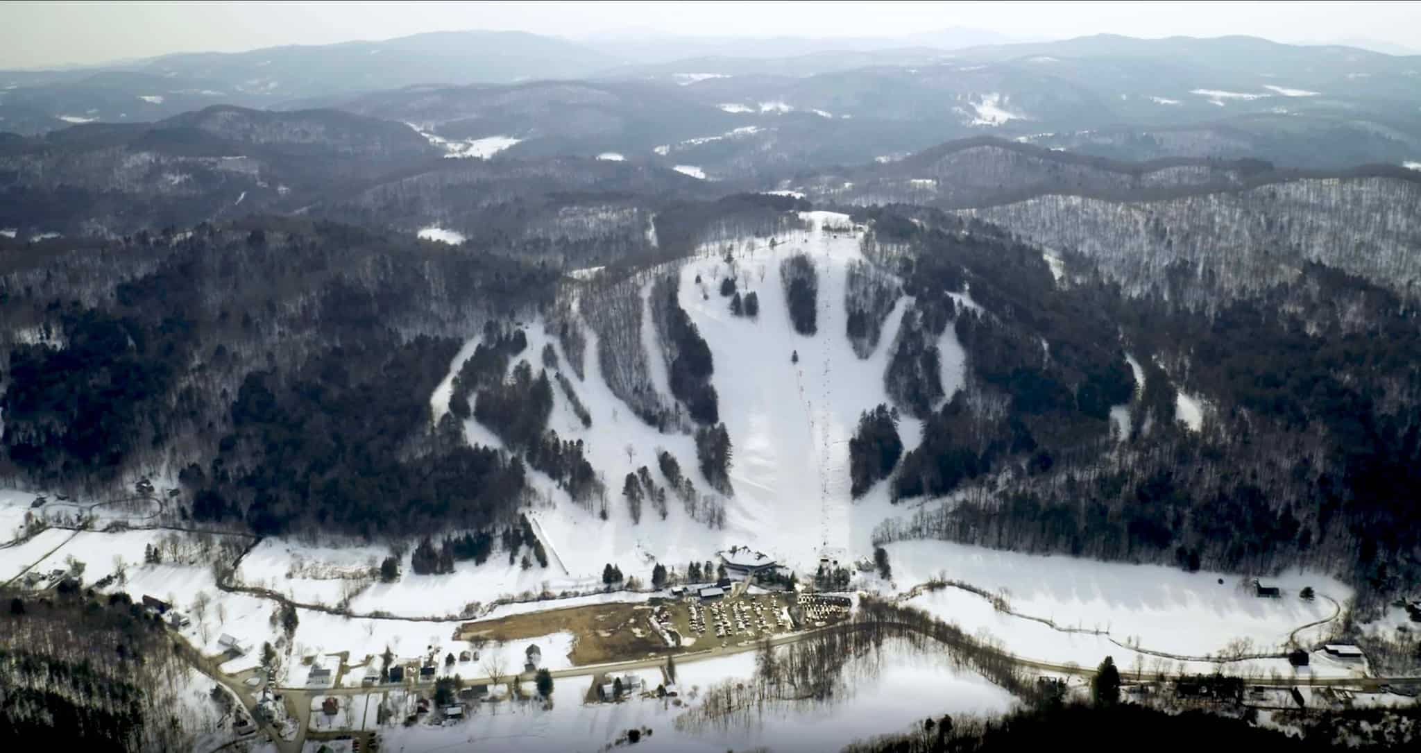 Saskadena Six - Winter Aerial View