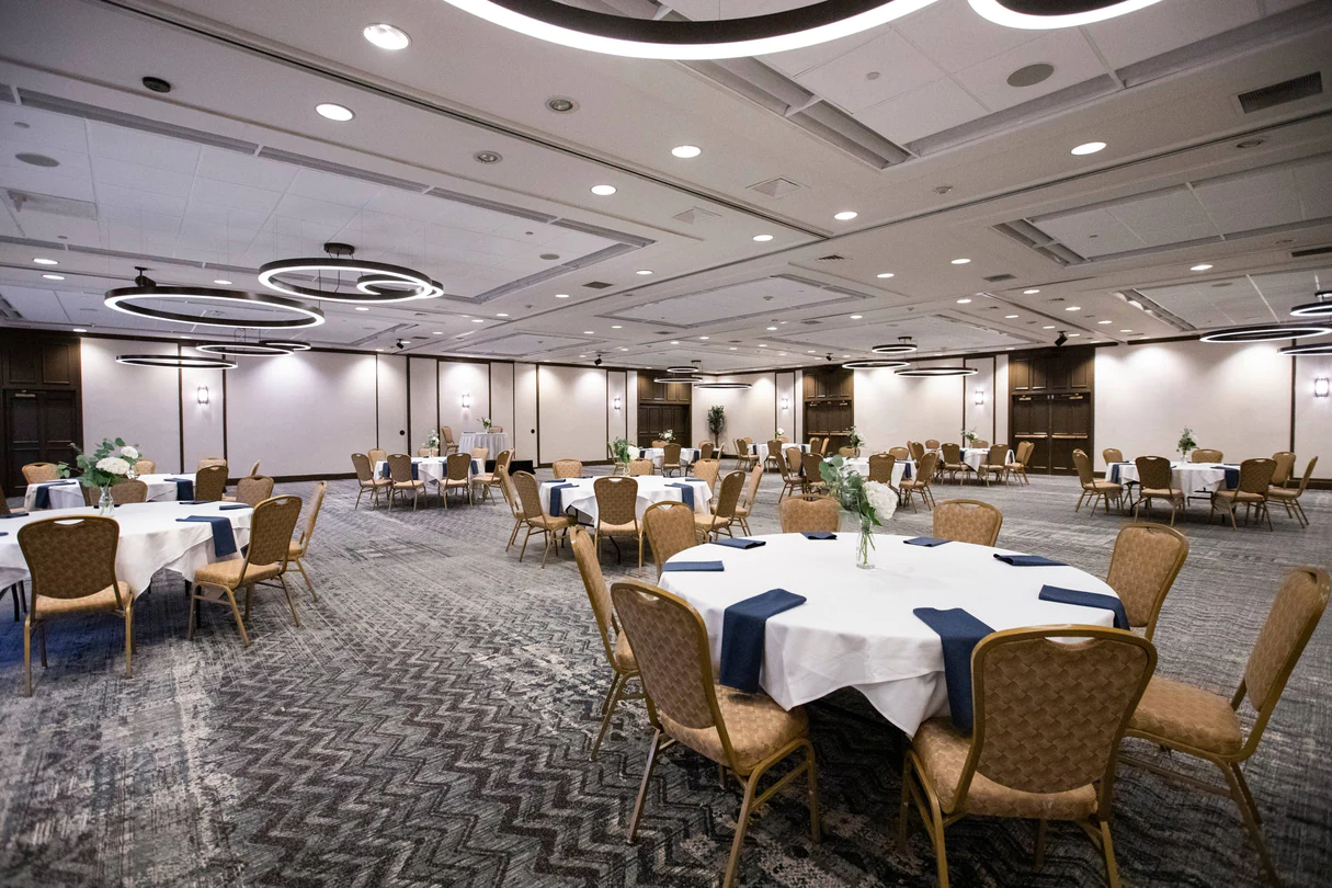 Delta Hotels by Marriott Burlington - Large Ballroom with Tables and Chairs