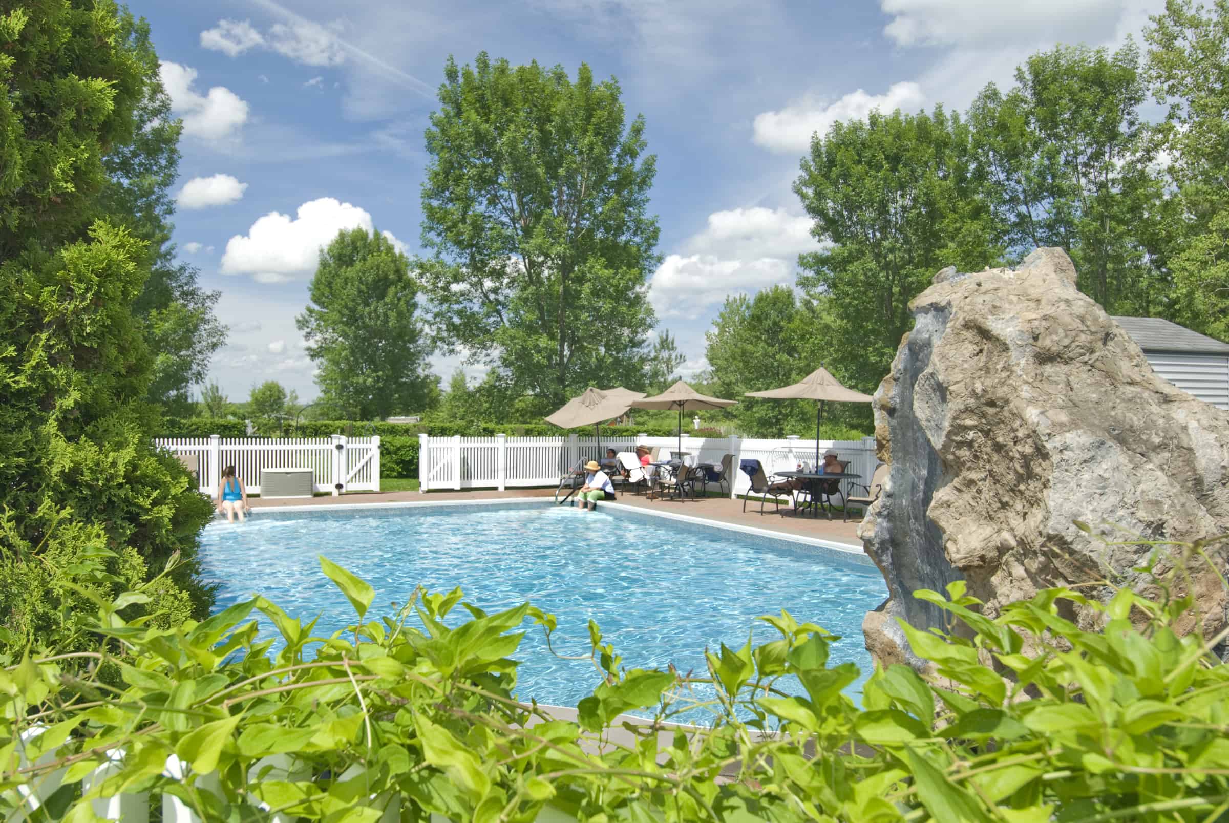 The Essex - Summer Outdoor Pool with Rock