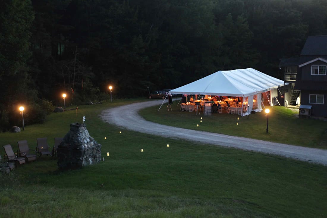 Trailside Inn - Summer Outdoor Wedding Reception Tent - Cronin Hill Photography