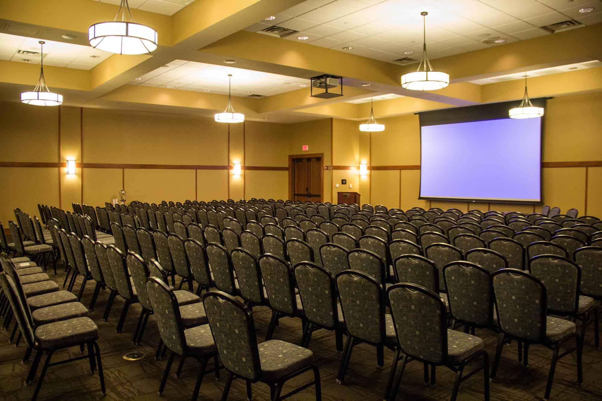 Jay Peak Resort - Conference Room with Chairs and Screen