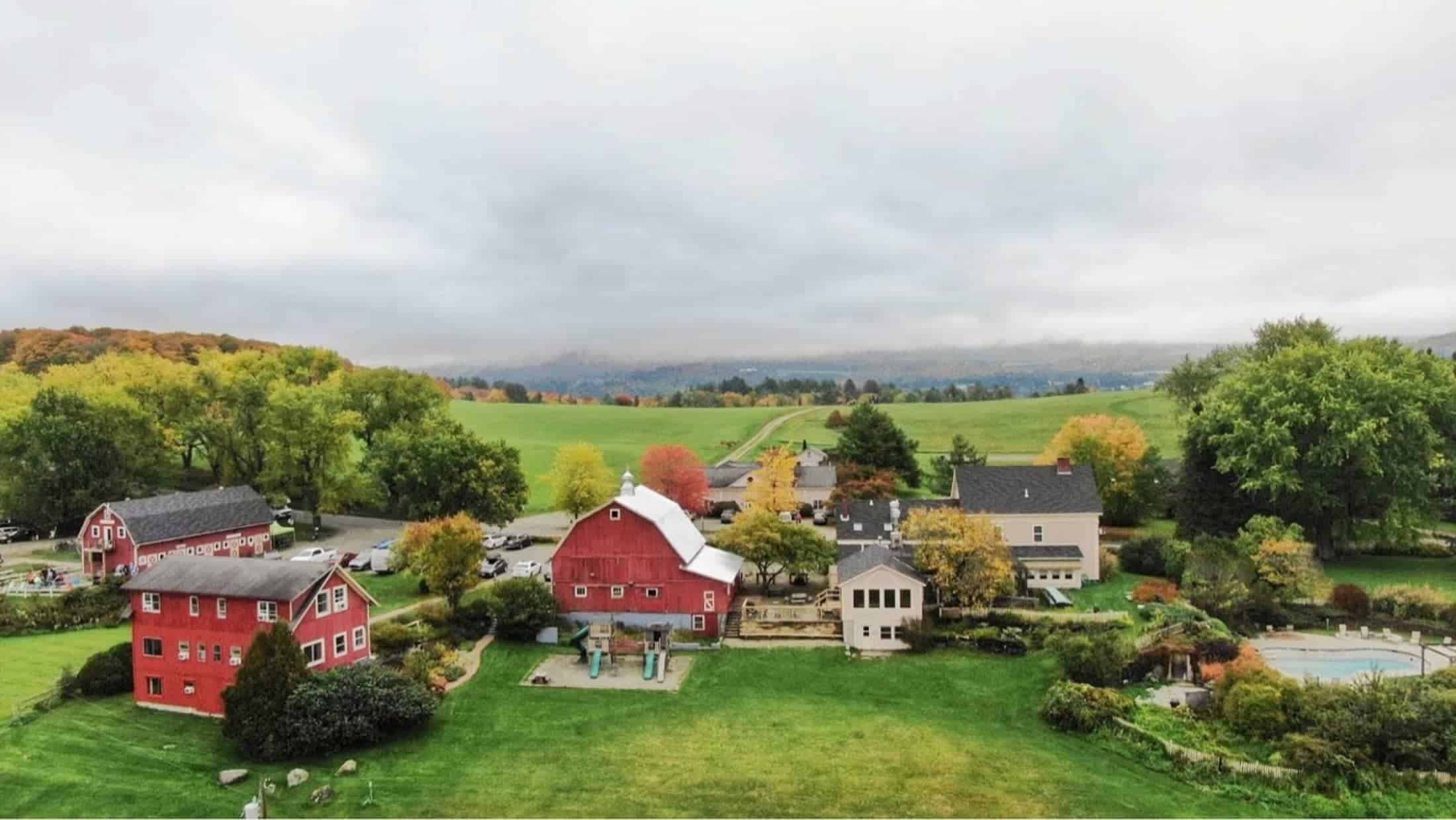 Wildflower Inn - Summer Aerial Property View