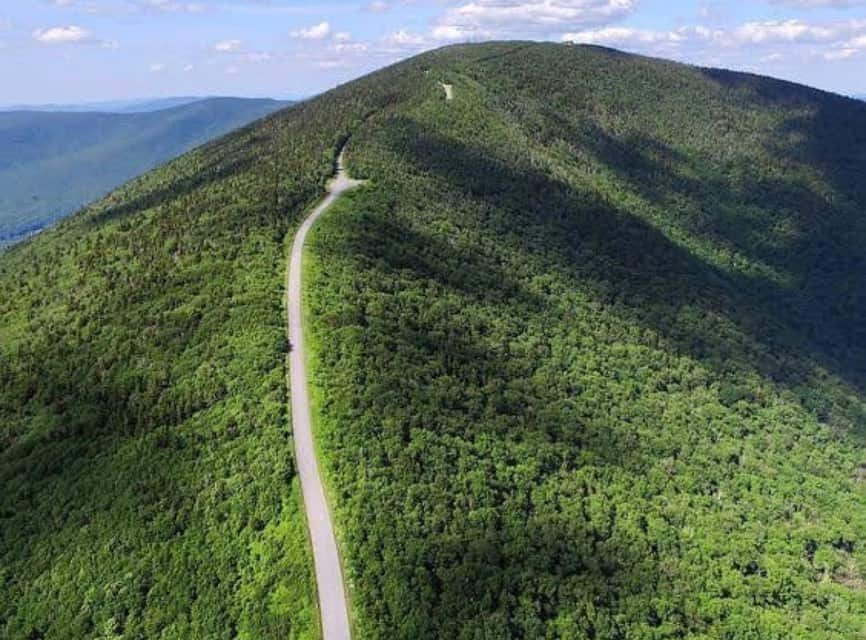Equinox Skyline Drive Arial of Toll Road
