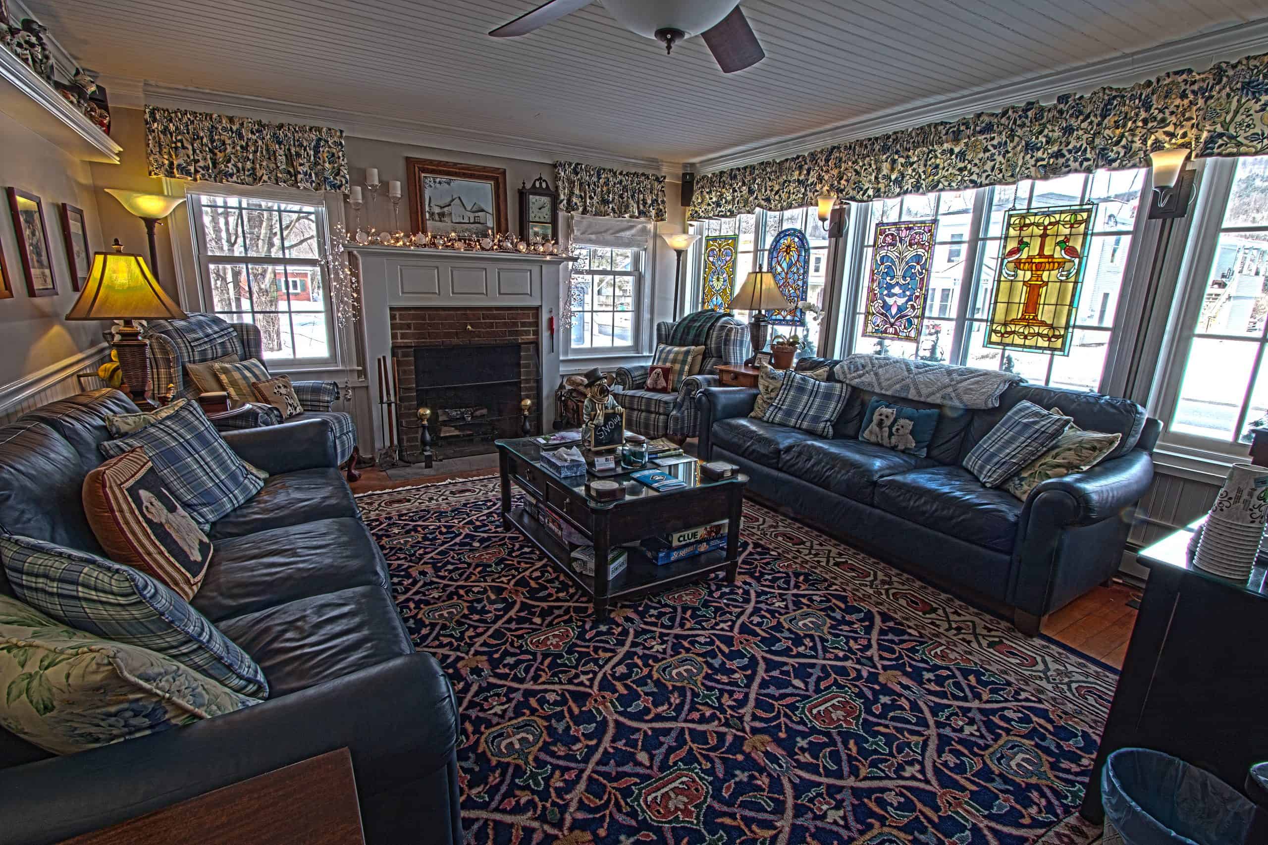 Phineas Swann Inn & Spa - Common Room with Fireplace