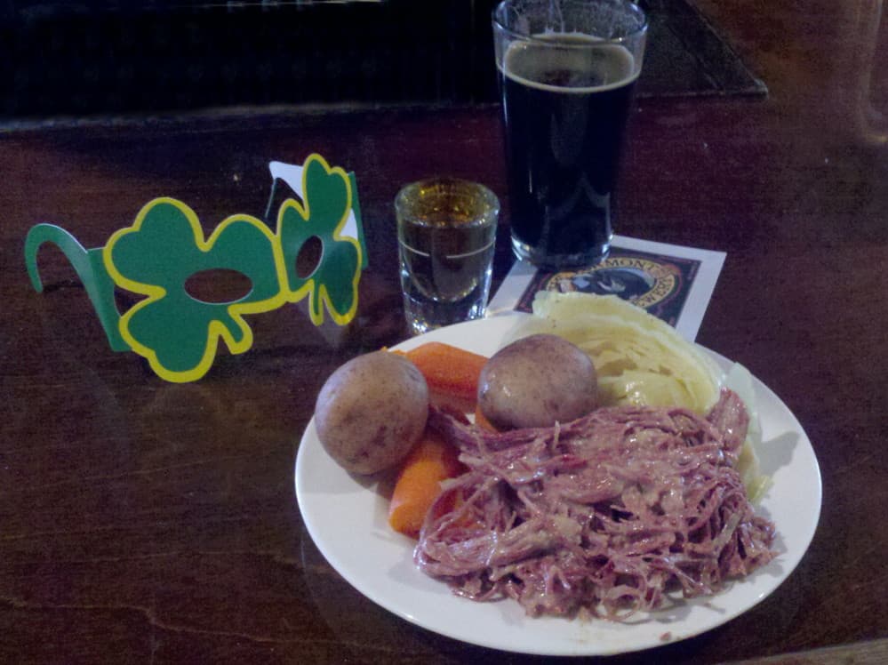 Vermont Pub & Brewery - Corned Beef and Cabbage Dinner
