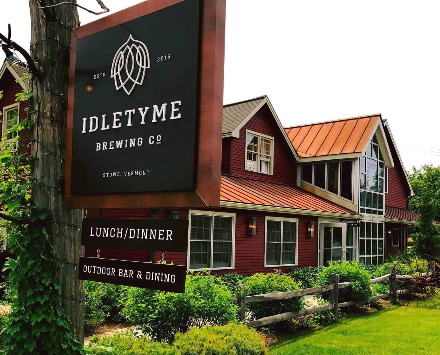Idletyme Brewing Company - Exterior with Sign - Cropped