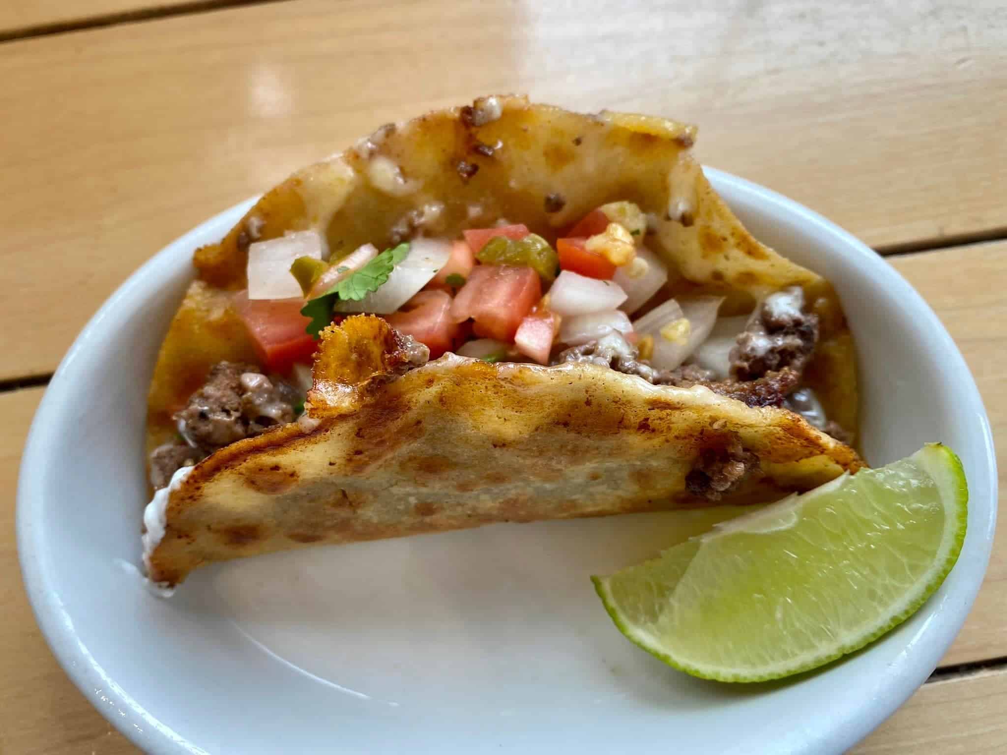 Parker Pie Company - Taco with Lime Wedge