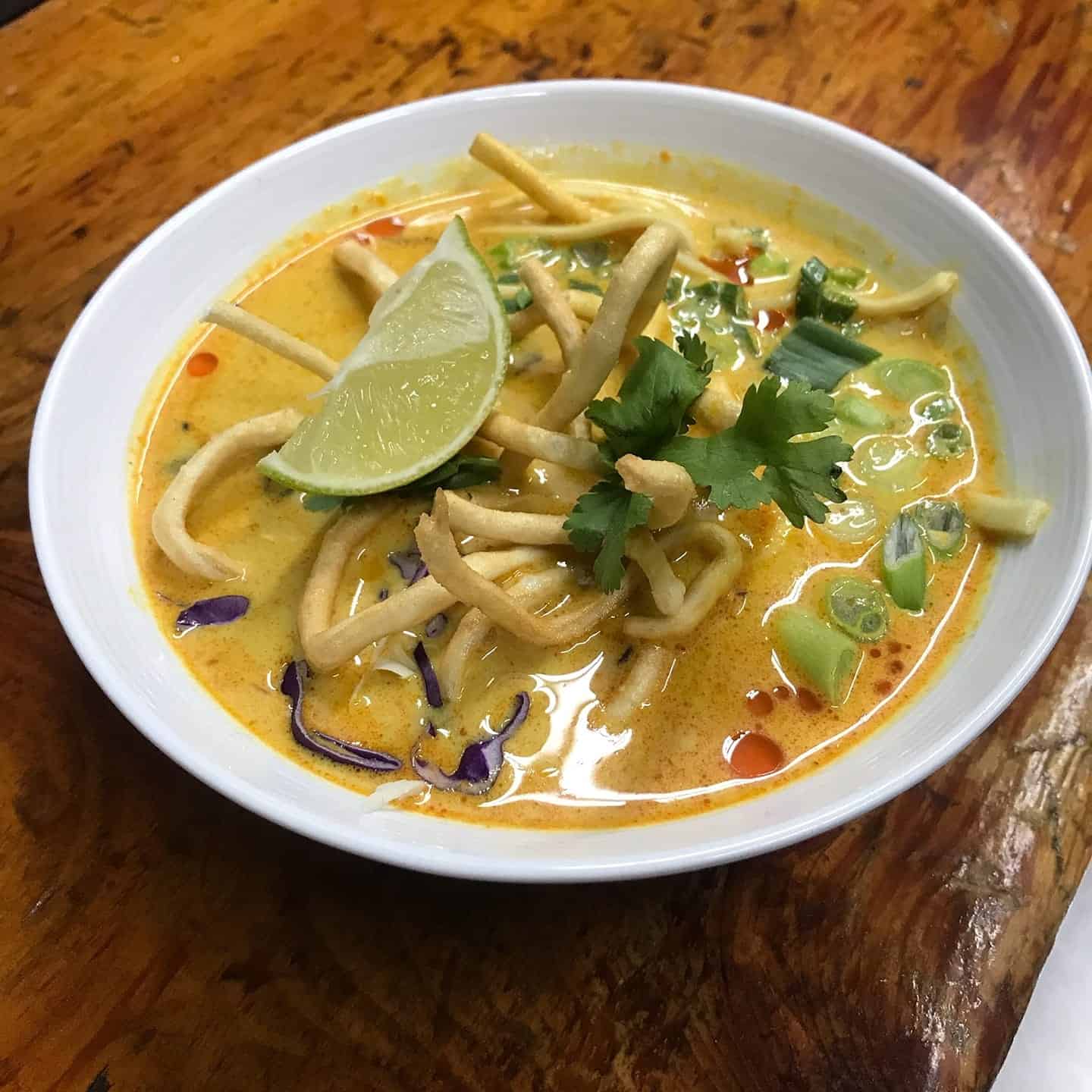 Blue Stone - Thai Coconut Curry with Udon Noodles and Chicken