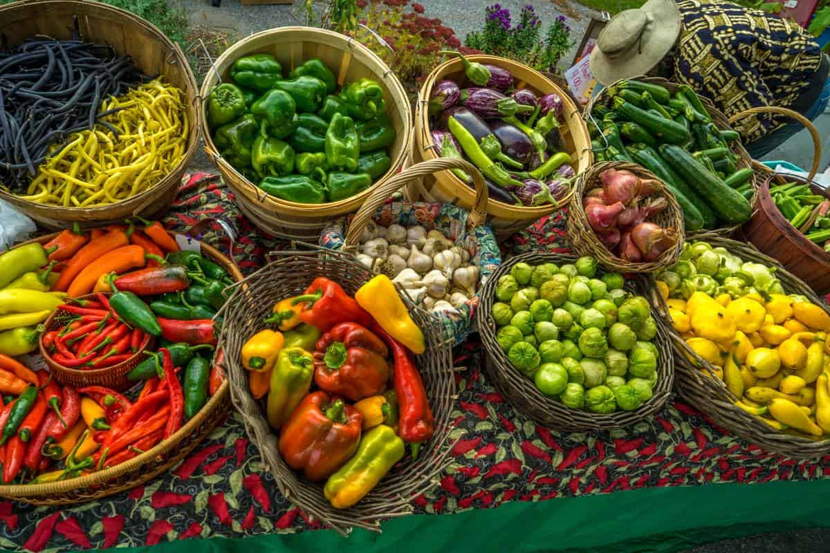 Capital City Farmers Market - Baskets of Veggies