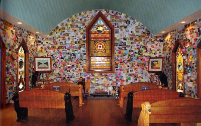 Dog Mountain - Rememberance Cards in Dog Chapel