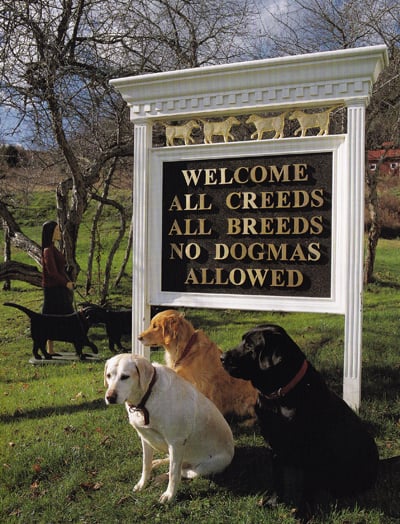 Dog Mountain - Sign with Dogs
