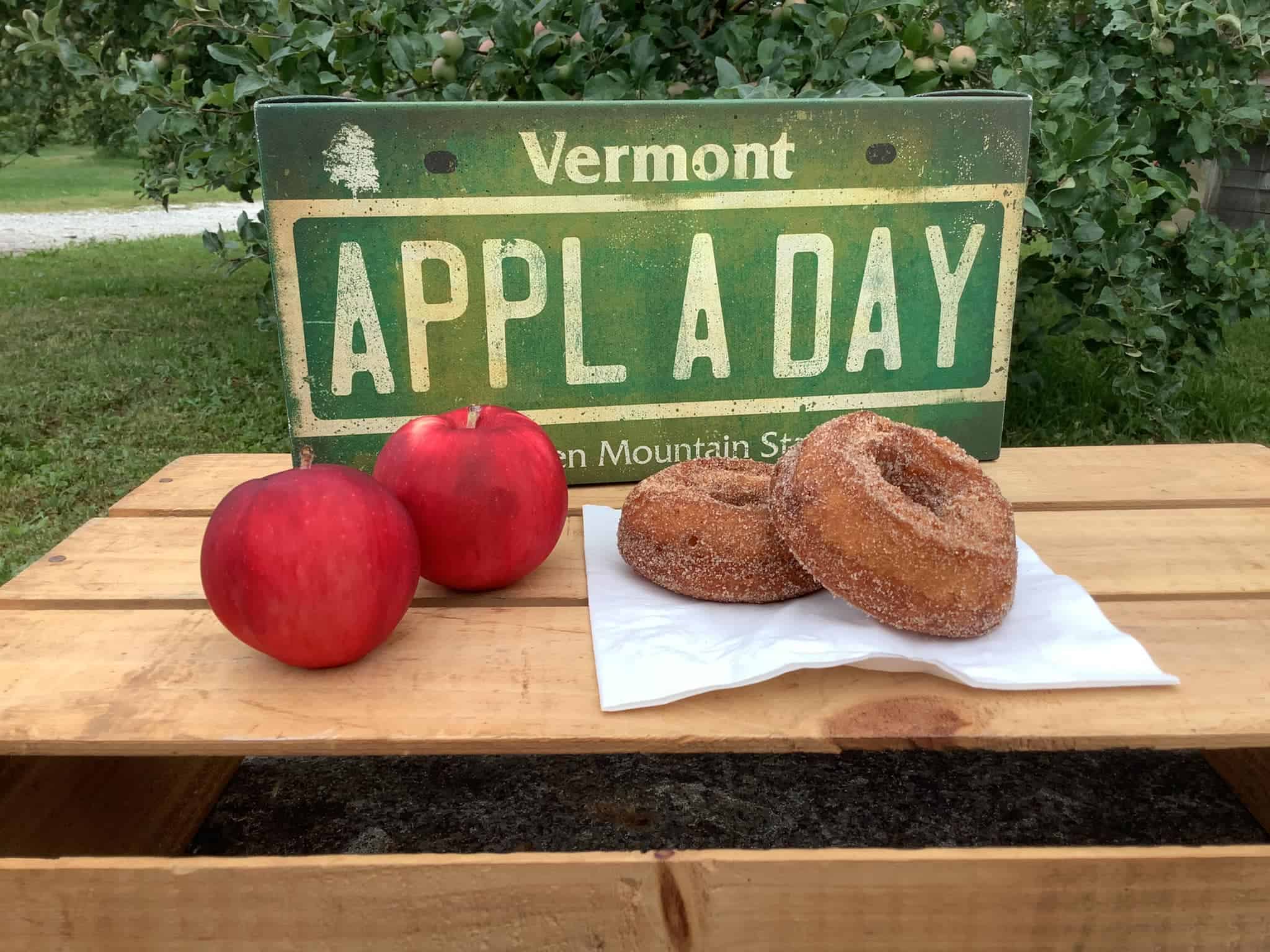 Happy Valley Orchard - Donuts, Apples, and Sign