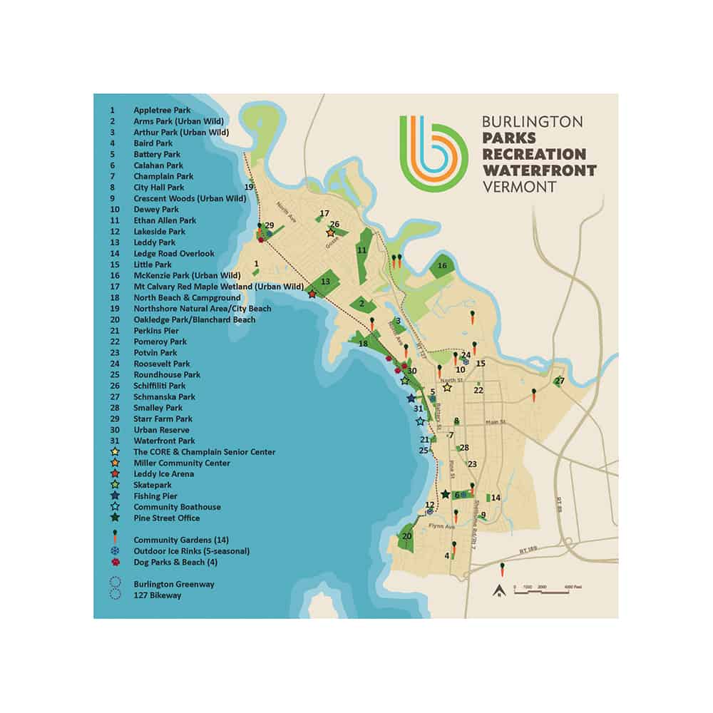 Burlington Parks & Rec - Park Map Sm
