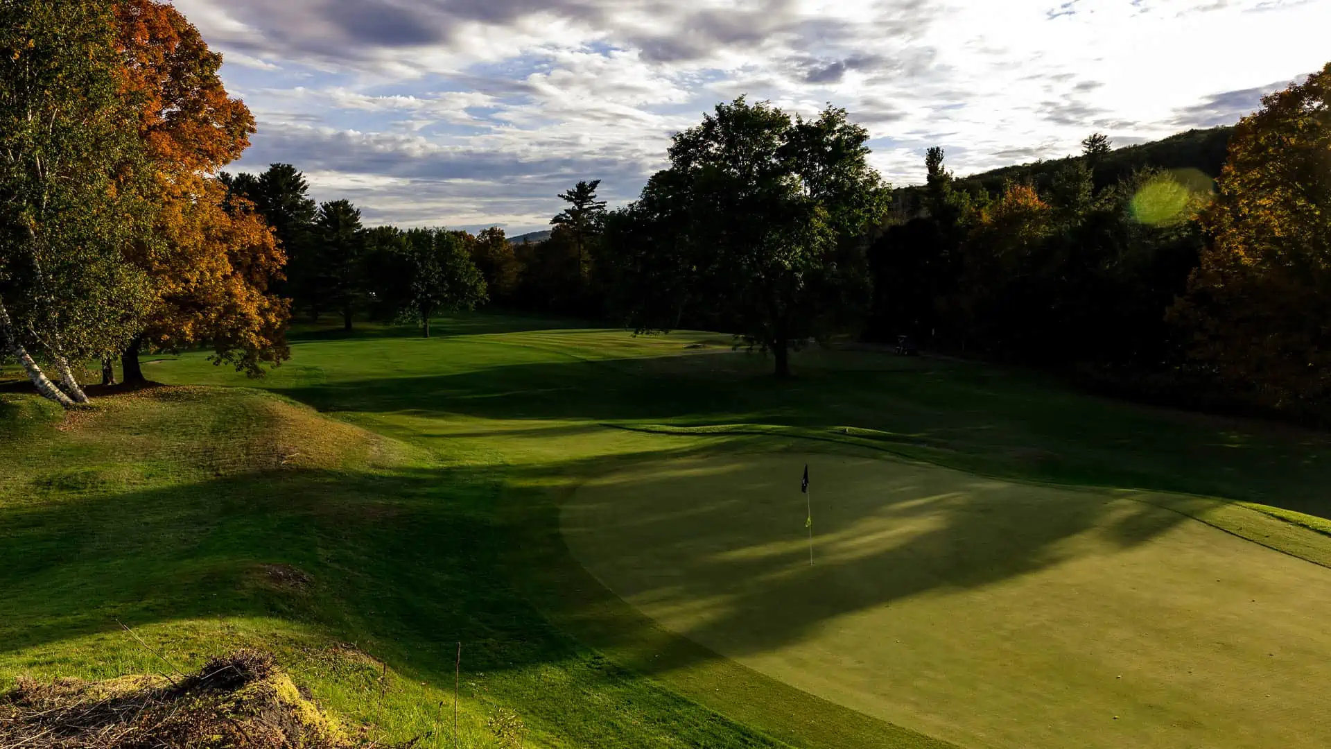 Rutland Country Club Fall Foliage Golf Course Arial