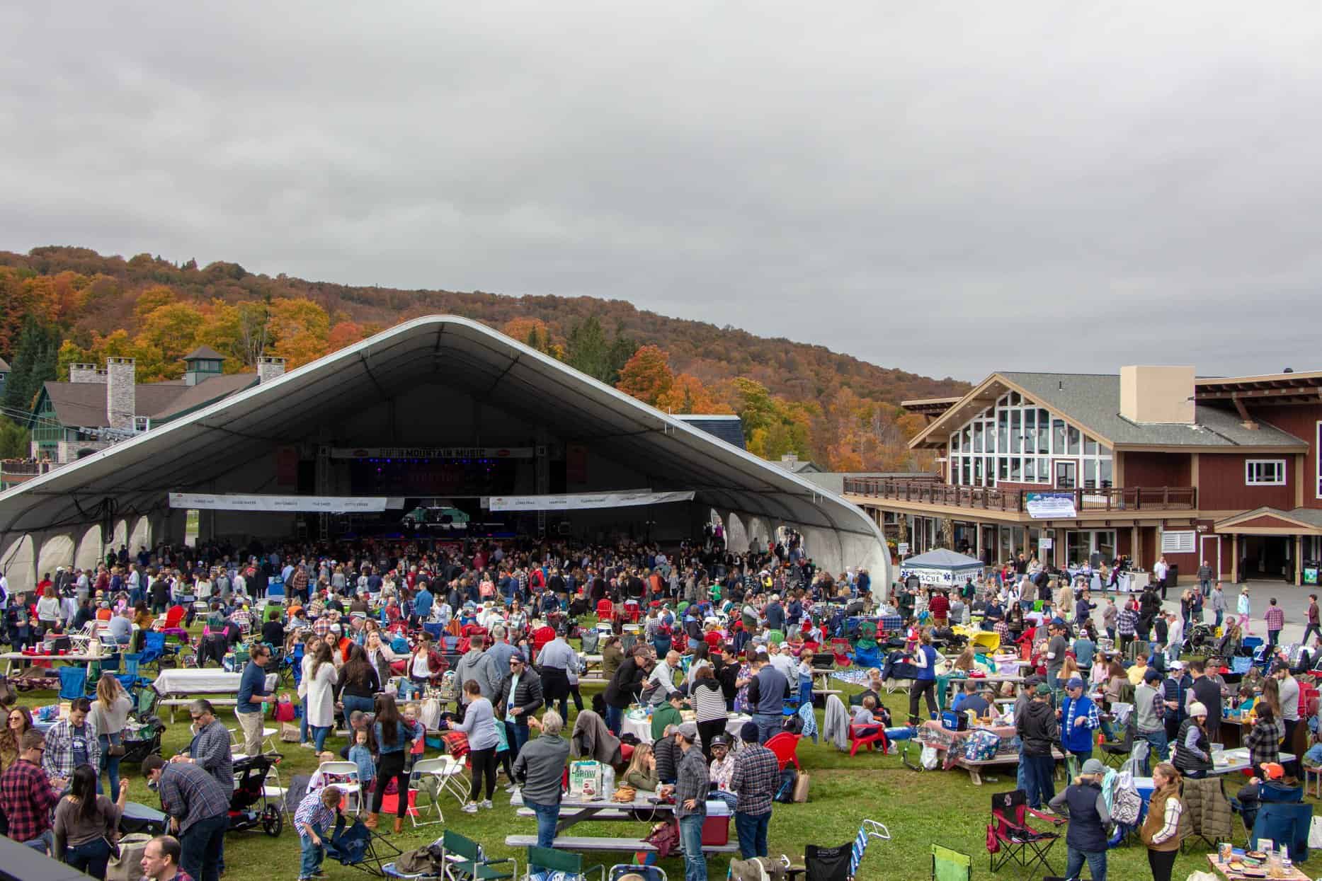 Stratton Mountain Resort Fall Festival Amphitheater Music
