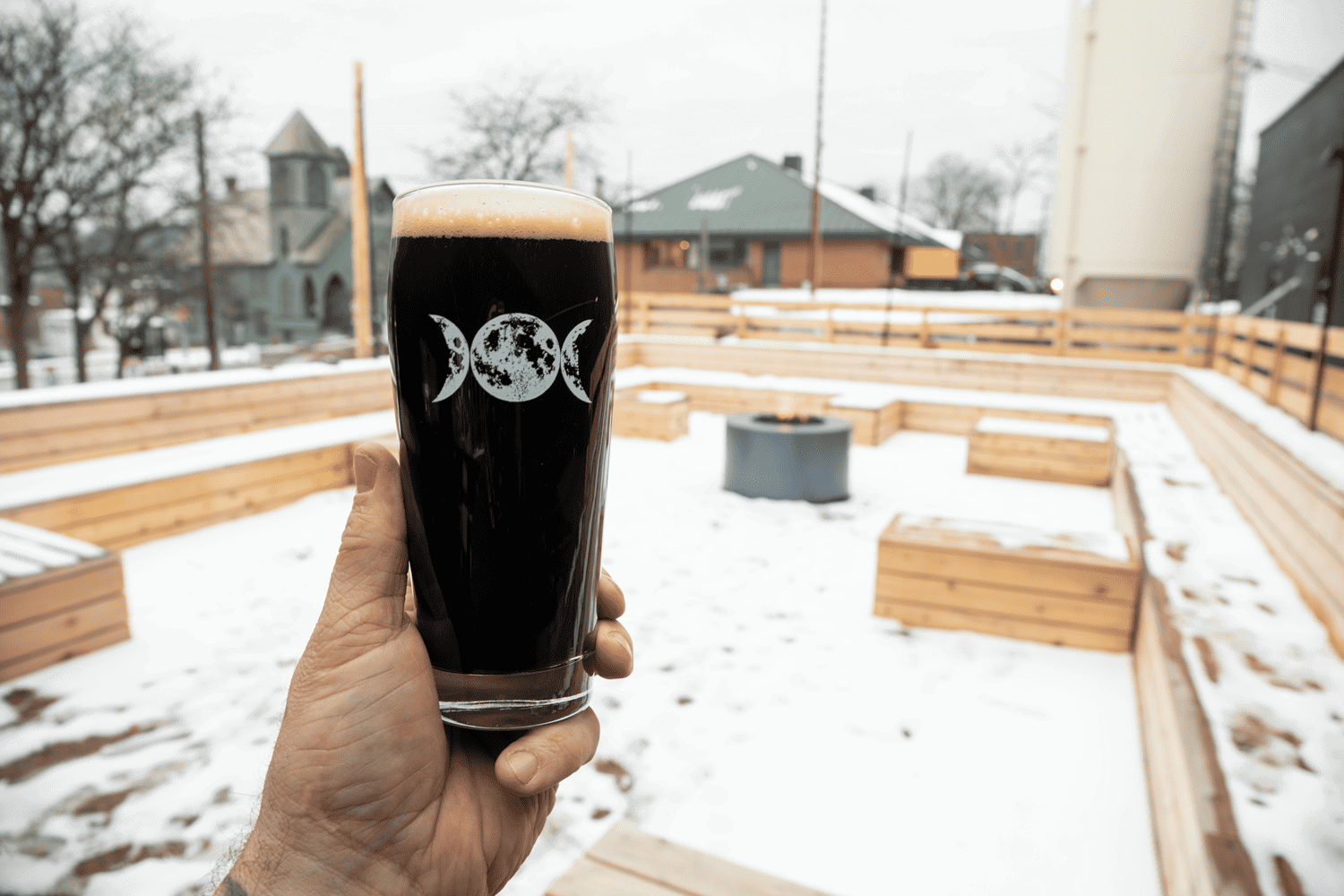 Four Quarters Brewing - Outdoor Seating in Winter