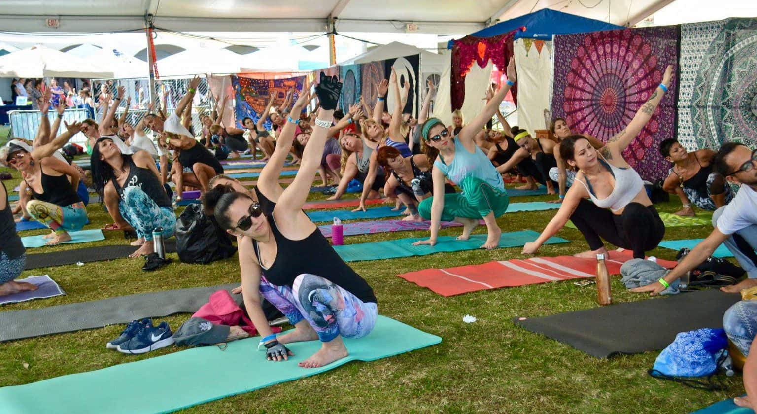 Om Festival West Mountain Inn Yoga Tent