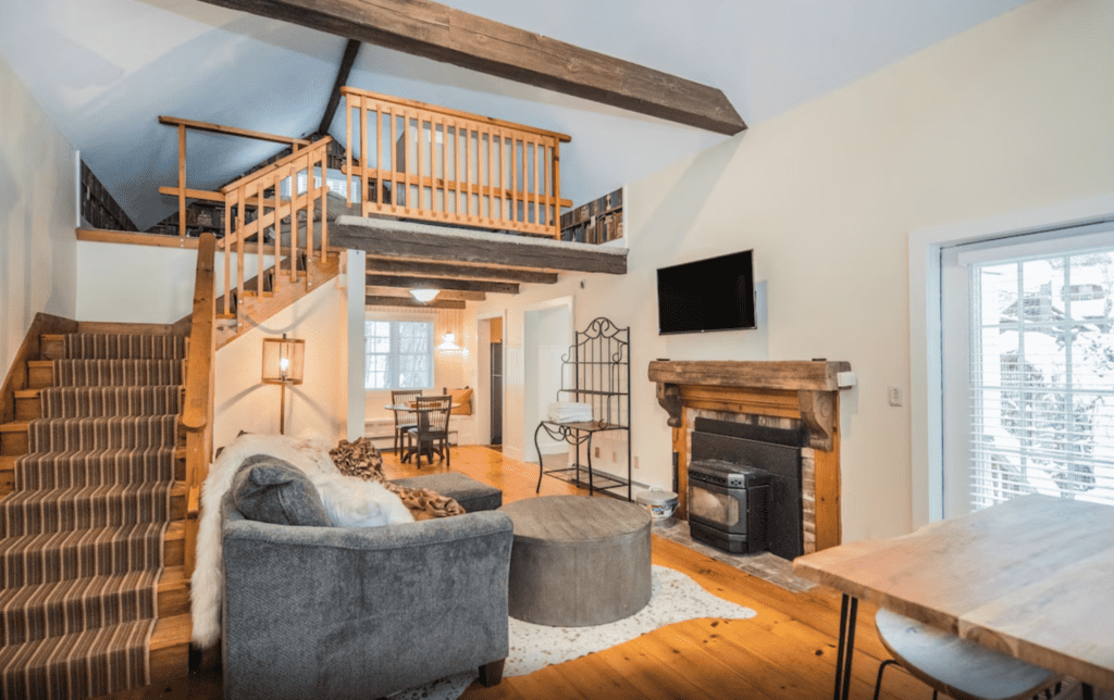 Dorset VRBO Living Room and Kitchen Open Plan