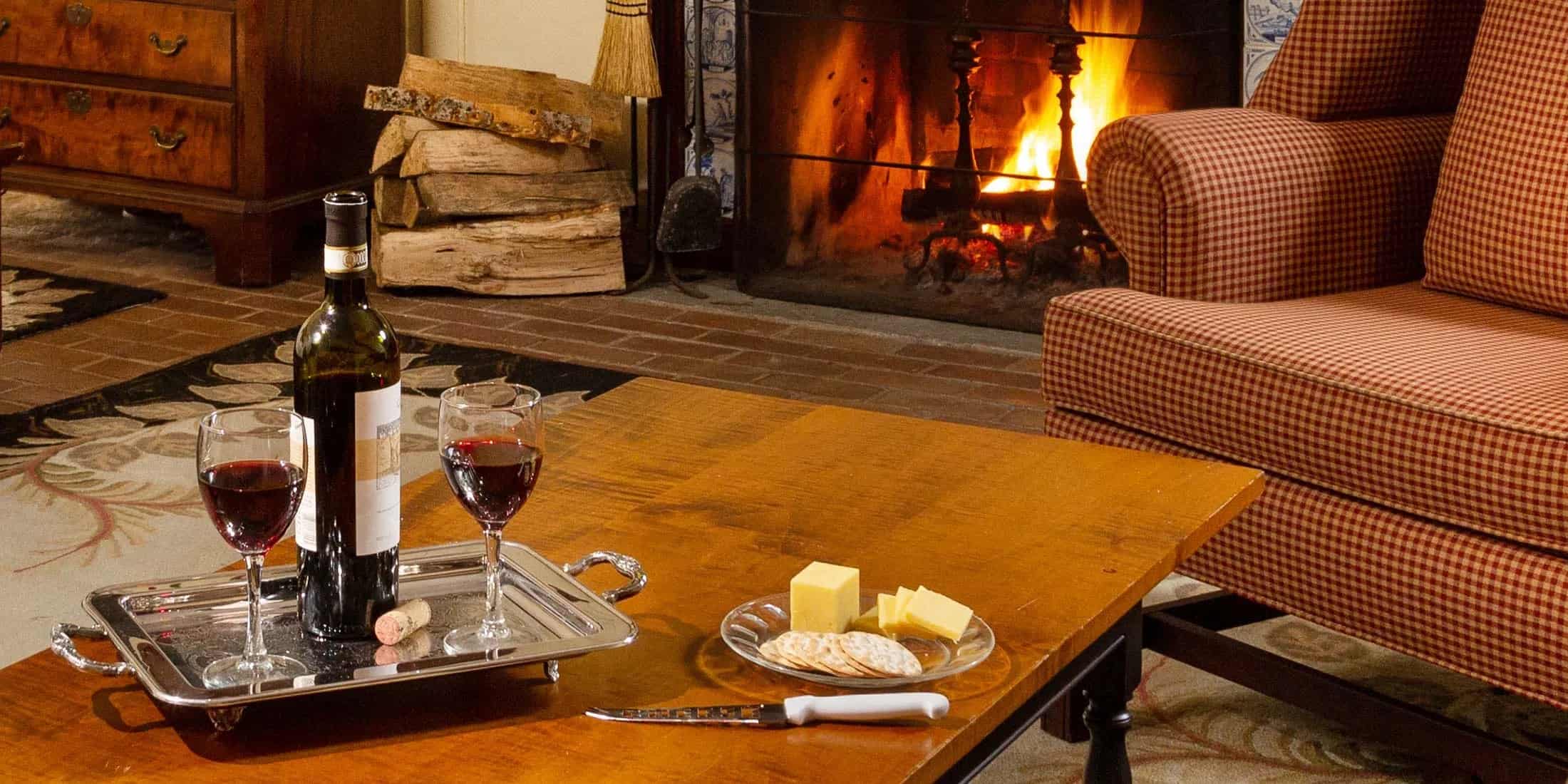 Grafton-Inn Interior Fireplace Cheese Board