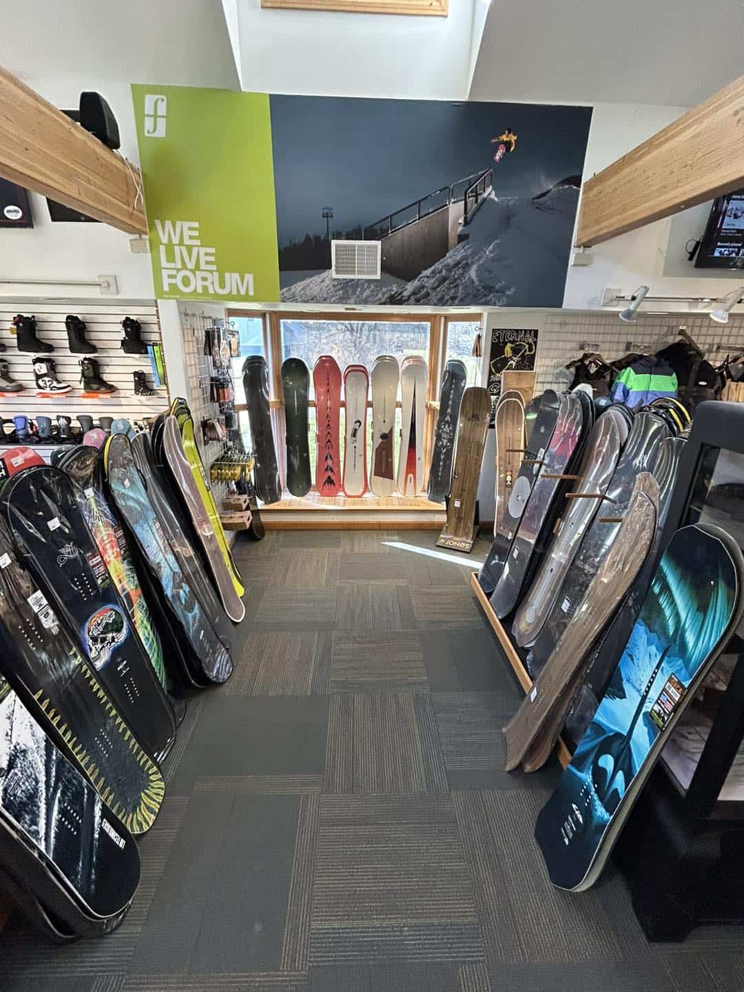 Mountain Riders Snowboard Display