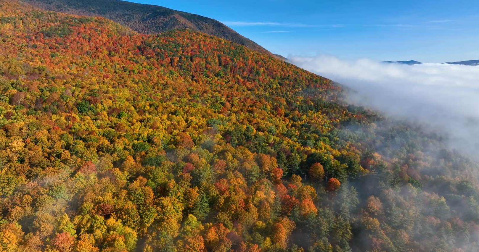 Equinox Resort - Arial of Mountain Foliage