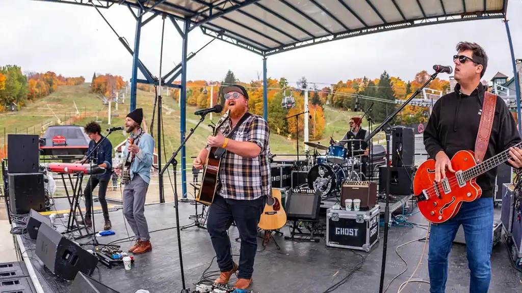 Stratton Mountain Resort harvest fest concert stage